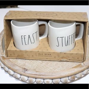 NIB Rae Dunn Feast and Stuffed Coffee Mug